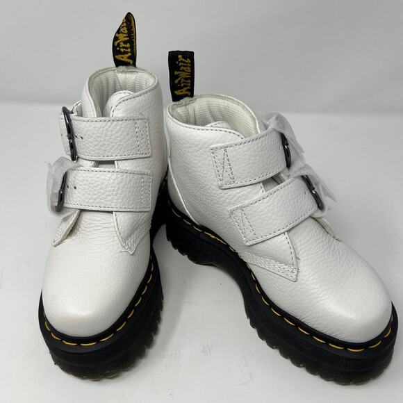 Dr. Martens Devon Heart Leather Platform Boots SIZE 5/US - Picture 3 of 10